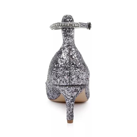 JEWEL BADGLEY MISCHKA NWOB $109 Jamila in Smoked Glittter Size 9.5 - Picture 3 of 11